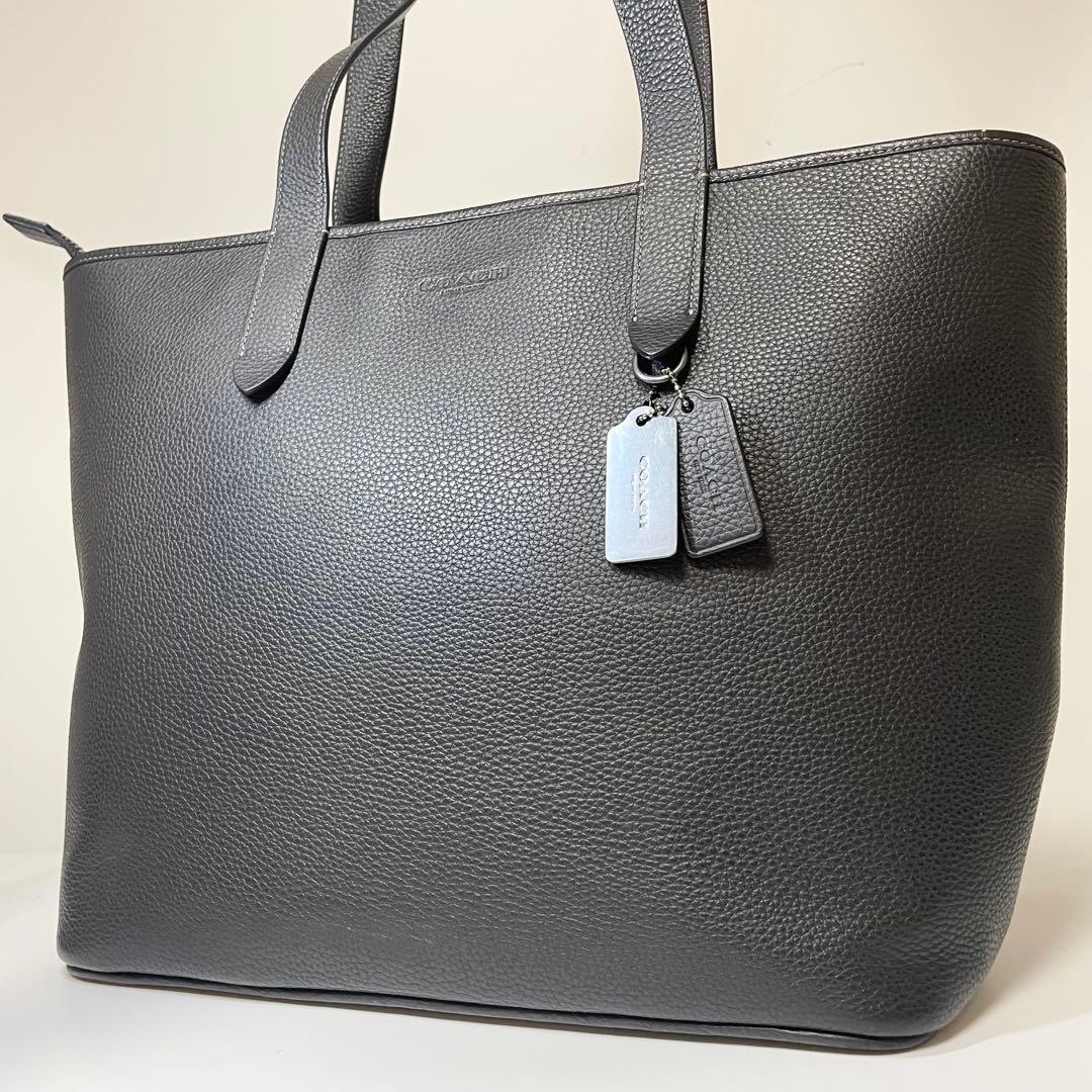 未使用級✨コーチ トートバッグ サリバン A4 PC 大容量 レザー 黒