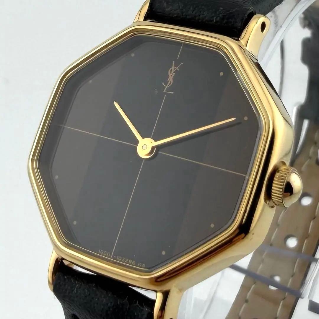 【新品電池/新品ベルト/稼働】サンローラン 4-101791 腕時計 オクタゴン