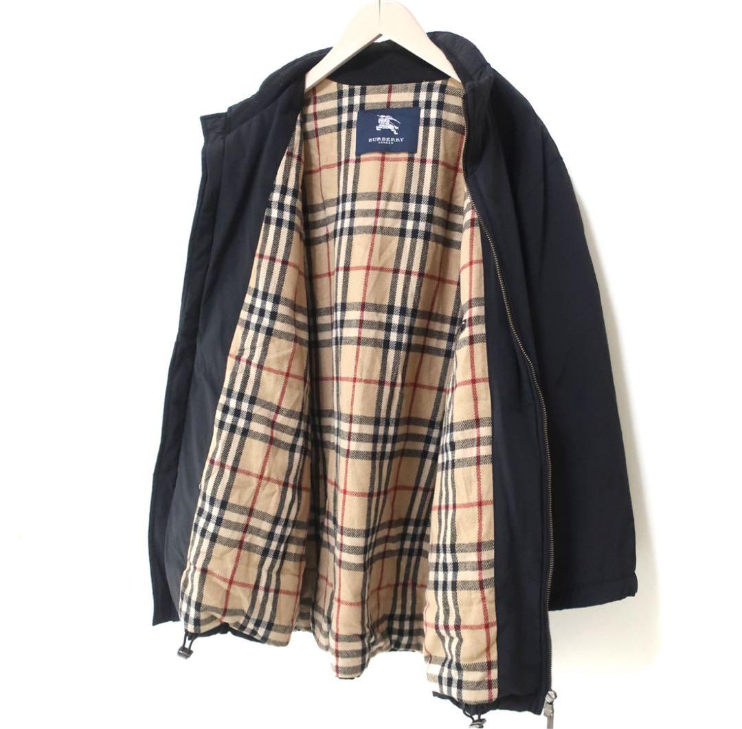 さだめBURBERRY LODON コクーンコートノバチェック ブラック