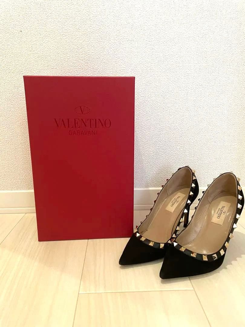 ヴァレンティノ　スタッズ ハイヒール34