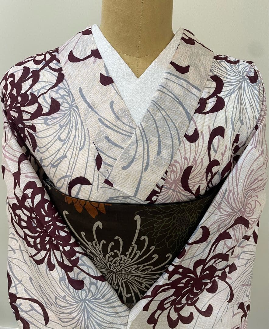 彼岸花浴衣　帯付き