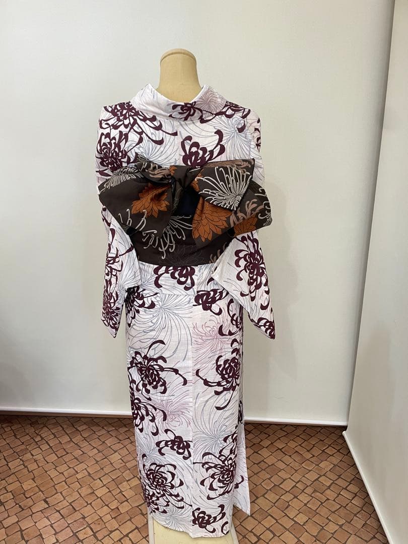 彼岸花浴衣　帯付き