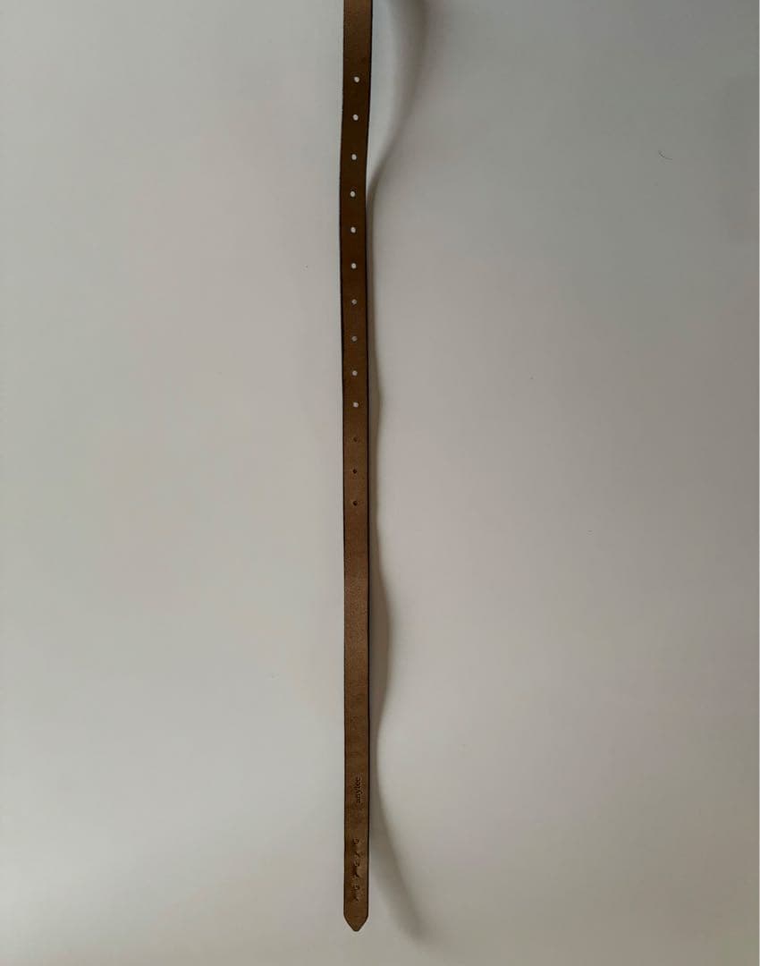 【美品】anytee Narrow Long Belt Black Black