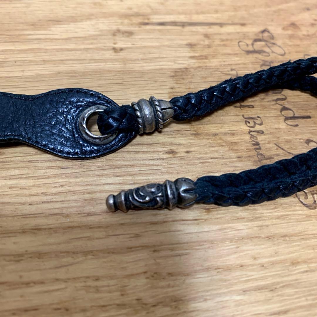 CHROME HEARTS SHOE HORN レザー 靴ベラ ブラック