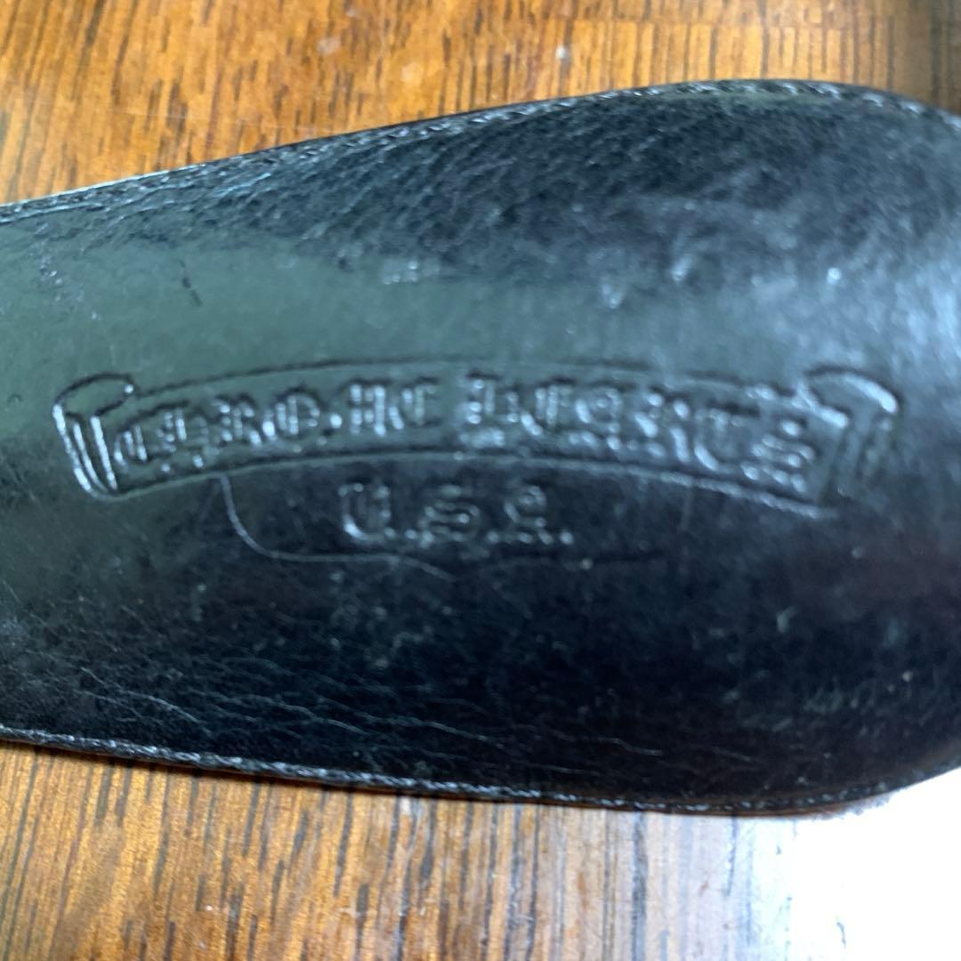 CHROME HEARTS SHOE HORN レザー 靴ベラ ブラック