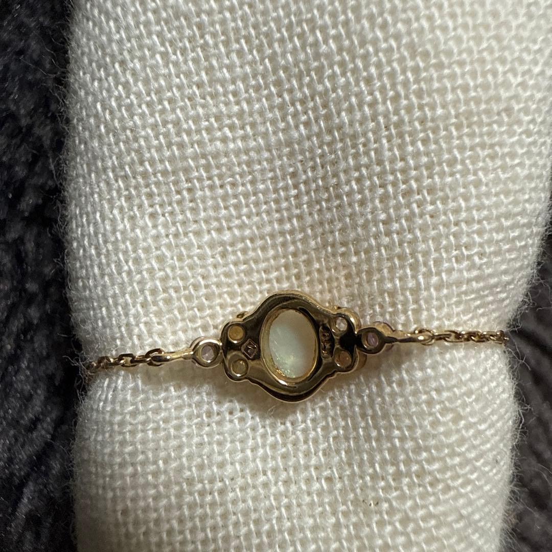 v*n様 ヴァンドーム青山 10Kイエローゴールドオパール チェーンリング