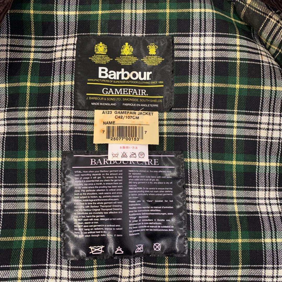 バブアー ゲームフェア　ワックスコットン ミドルコート ジャケット