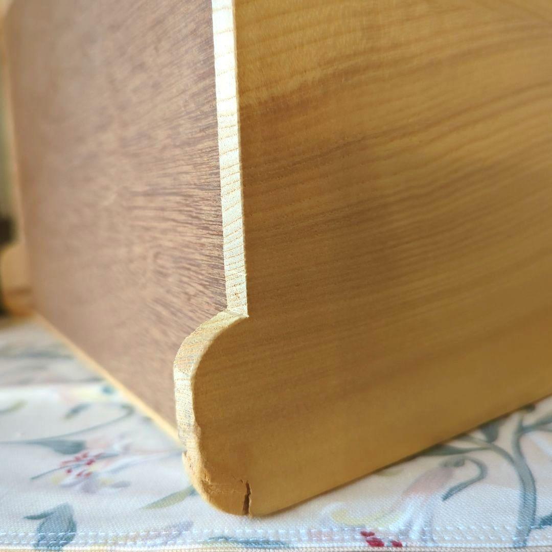 木製蛇腹コスメボックス　木箱収納　メイクボックス　化粧箱　小物入れナチュラル