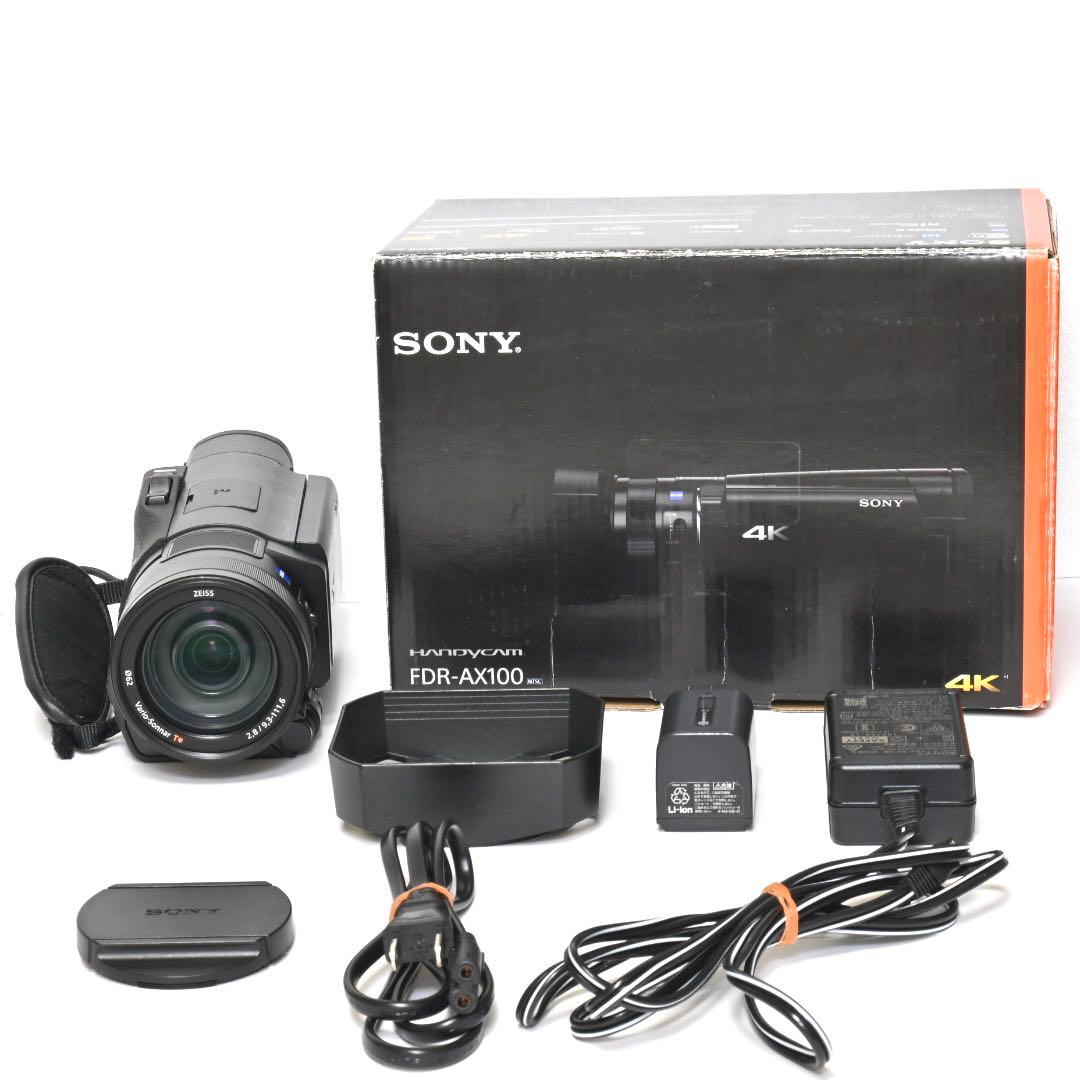 【SONY】FDR-AX100 4K ビデオカメラ ブラック