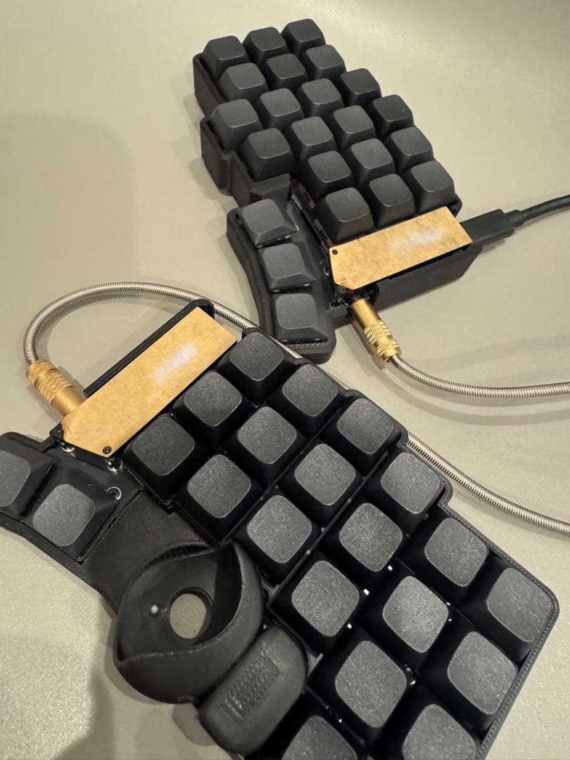 【新品】keyball44 完成品　動作確認済み　スモークアクリル　付属品付き