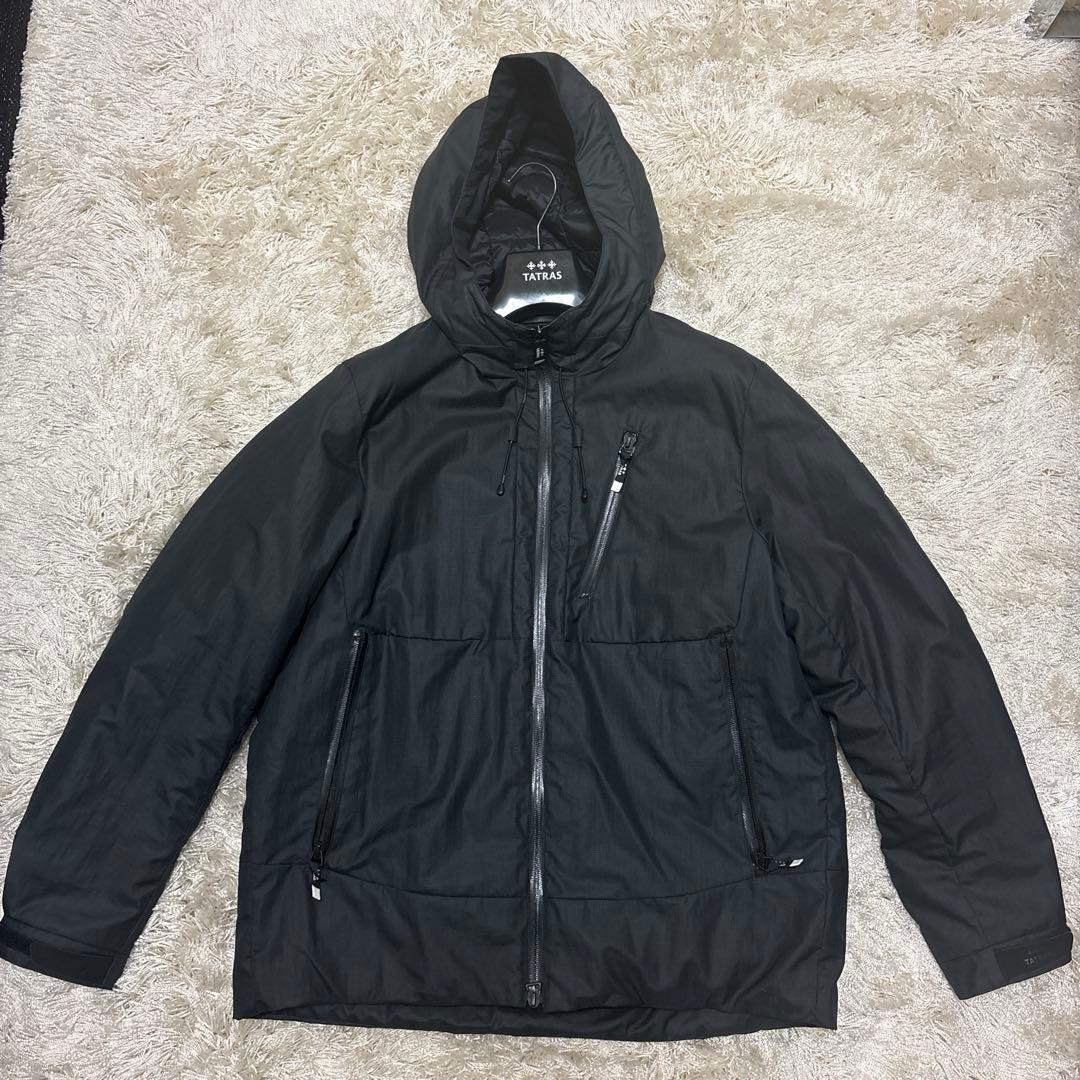 TATRAS フード付きライトダウン ブラック