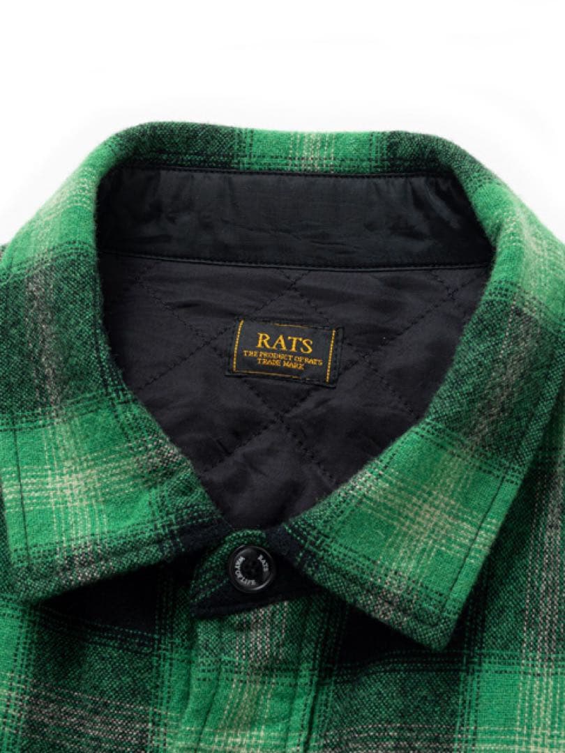 トップス RATS WOOL CHECK SHIRT JKT M
