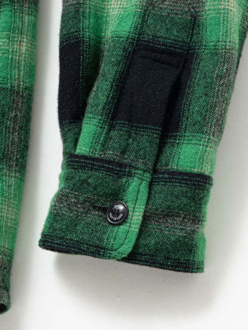 トップス RATS WOOL CHECK SHIRT JKT M