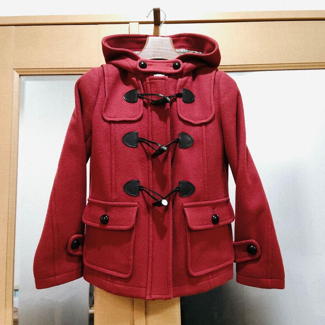 人気 バーバリー ブルーレーベル ダッフルコート ショート丈 ノバチェック