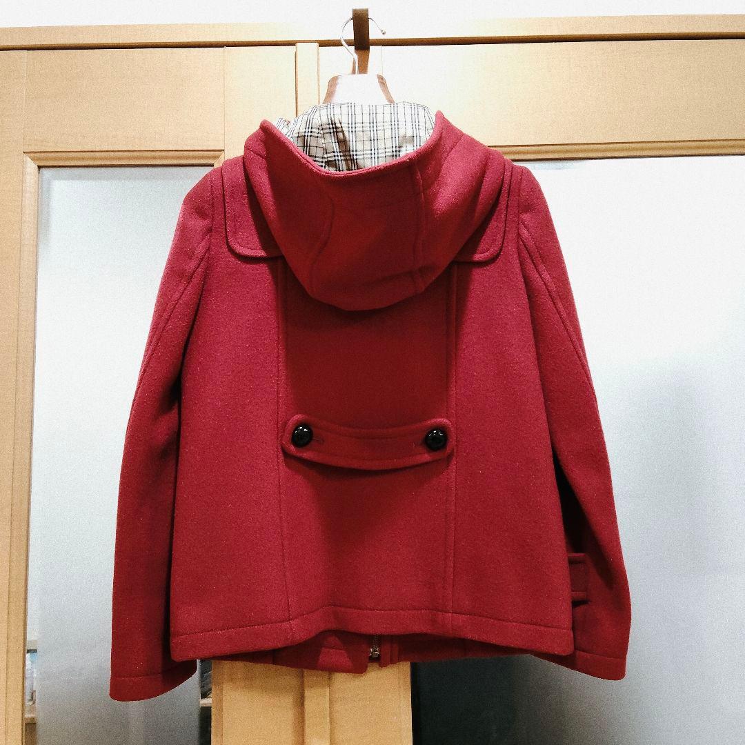 人気 バーバリー ブルーレーベル ダッフルコート ショート丈 ノバチェック