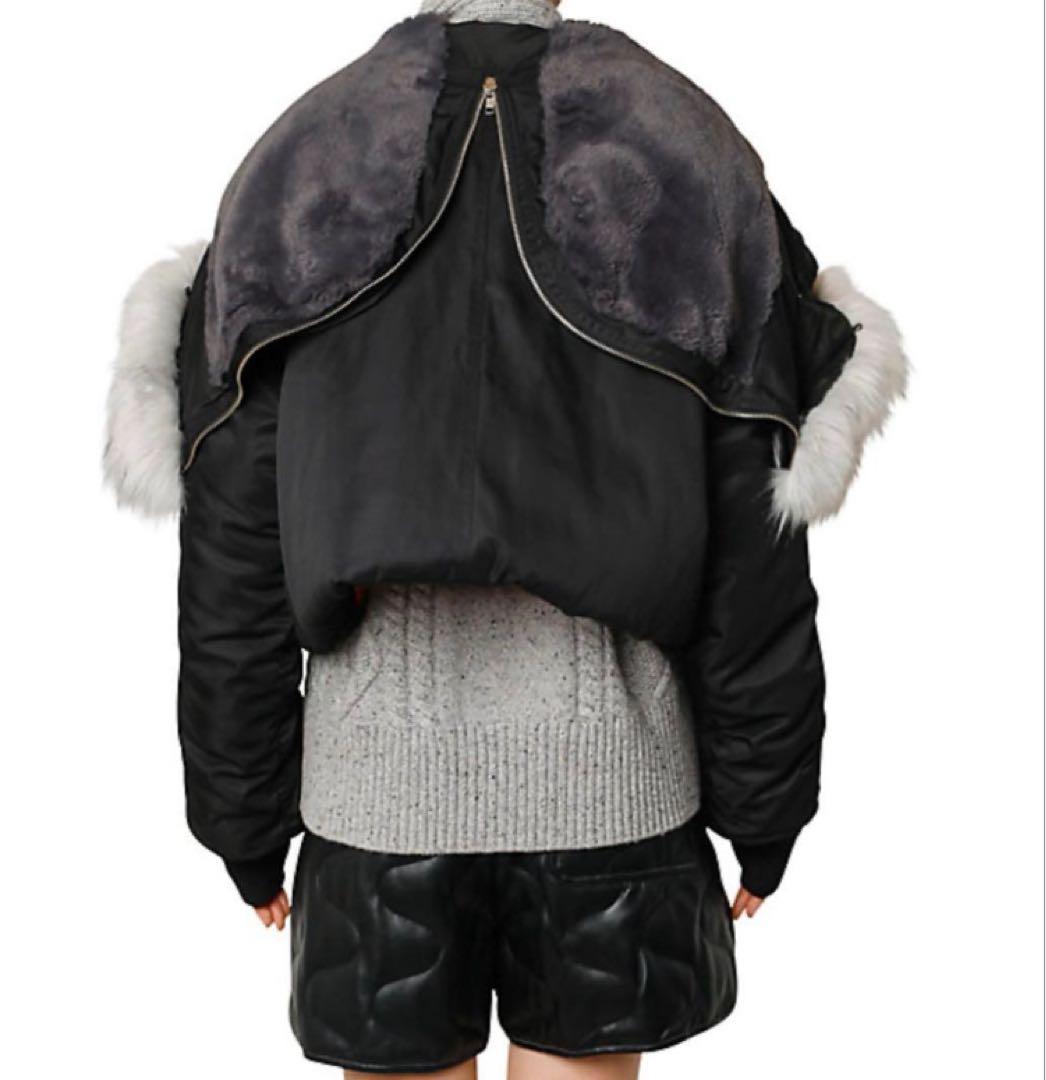 ルシェルブルー　ダウン　ロングコート　モッズコート Ｎ－２コンバーチブル　ファー