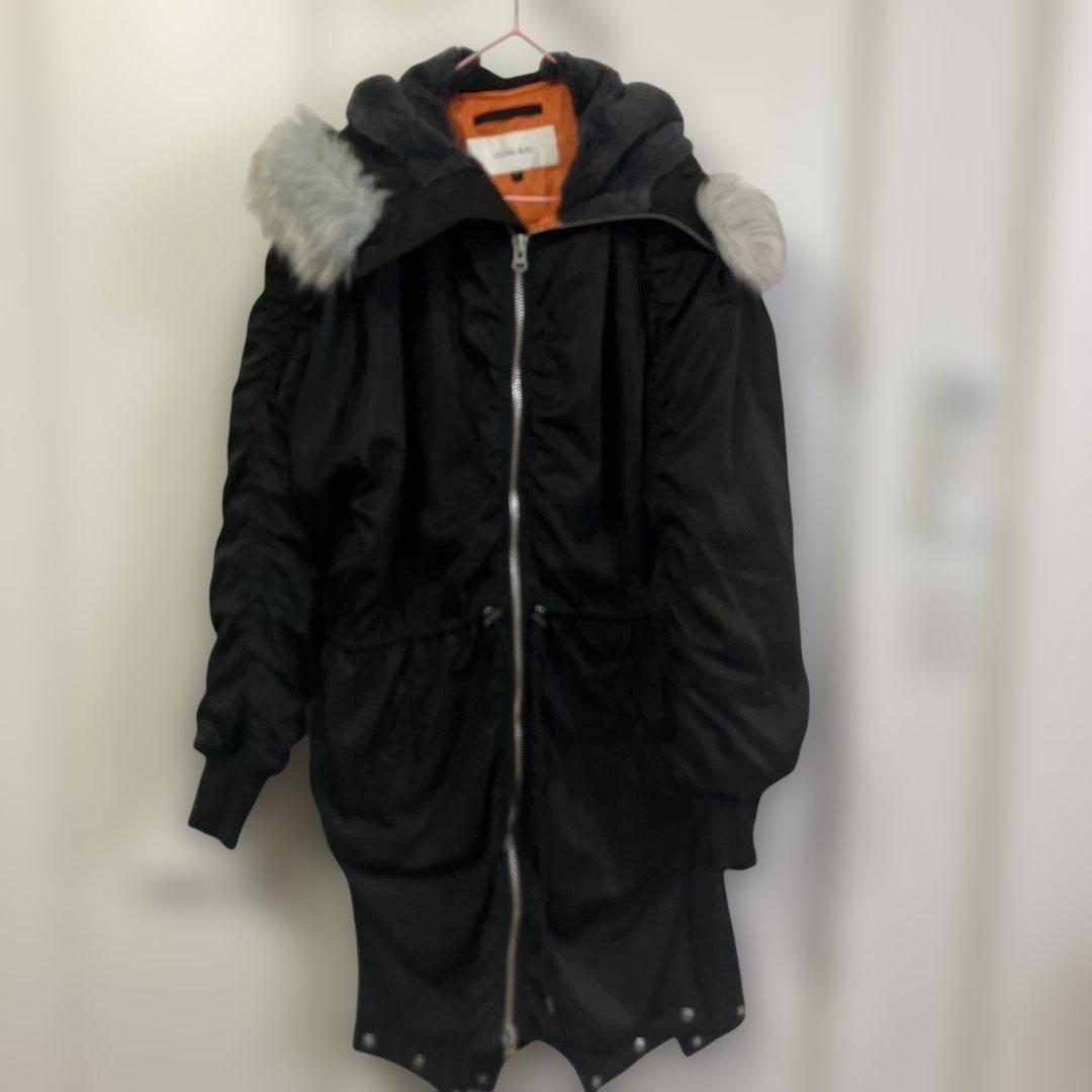 ルシェルブルー　ダウン　ロングコート　モッズコート Ｎ－２コンバーチブル　ファー