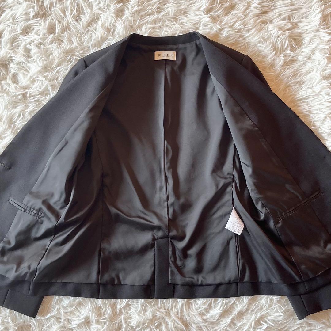 未使用級✨ プラステ プレミアムオックスカラーレスジャケット パンツスーツ 黒