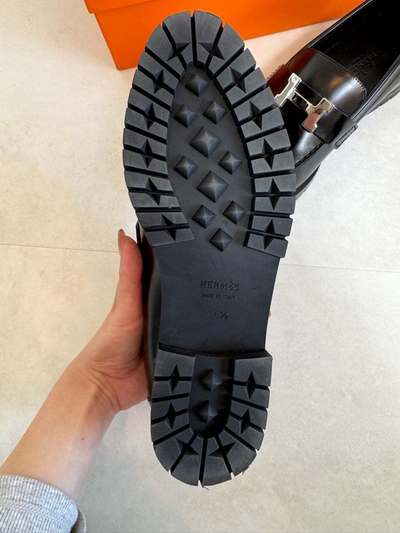 【美品】HERMES エルメス モカシン 〈フォーブル〉 36 1/2
