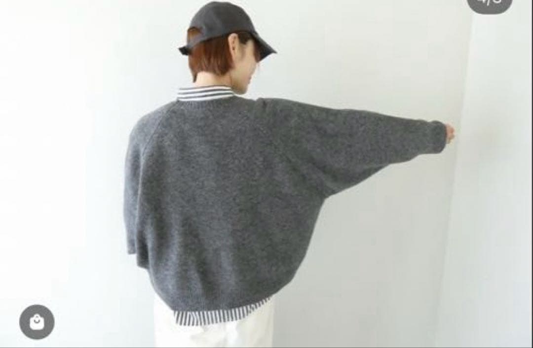 Ichi イチ　ジェットランドウールワイドプルオーバー