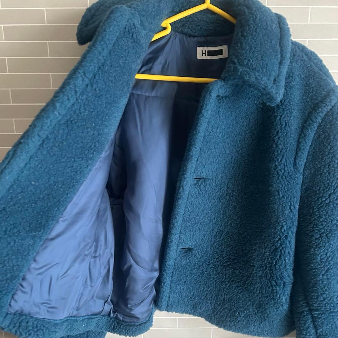 <H>BOA CROPPED COAT アウター