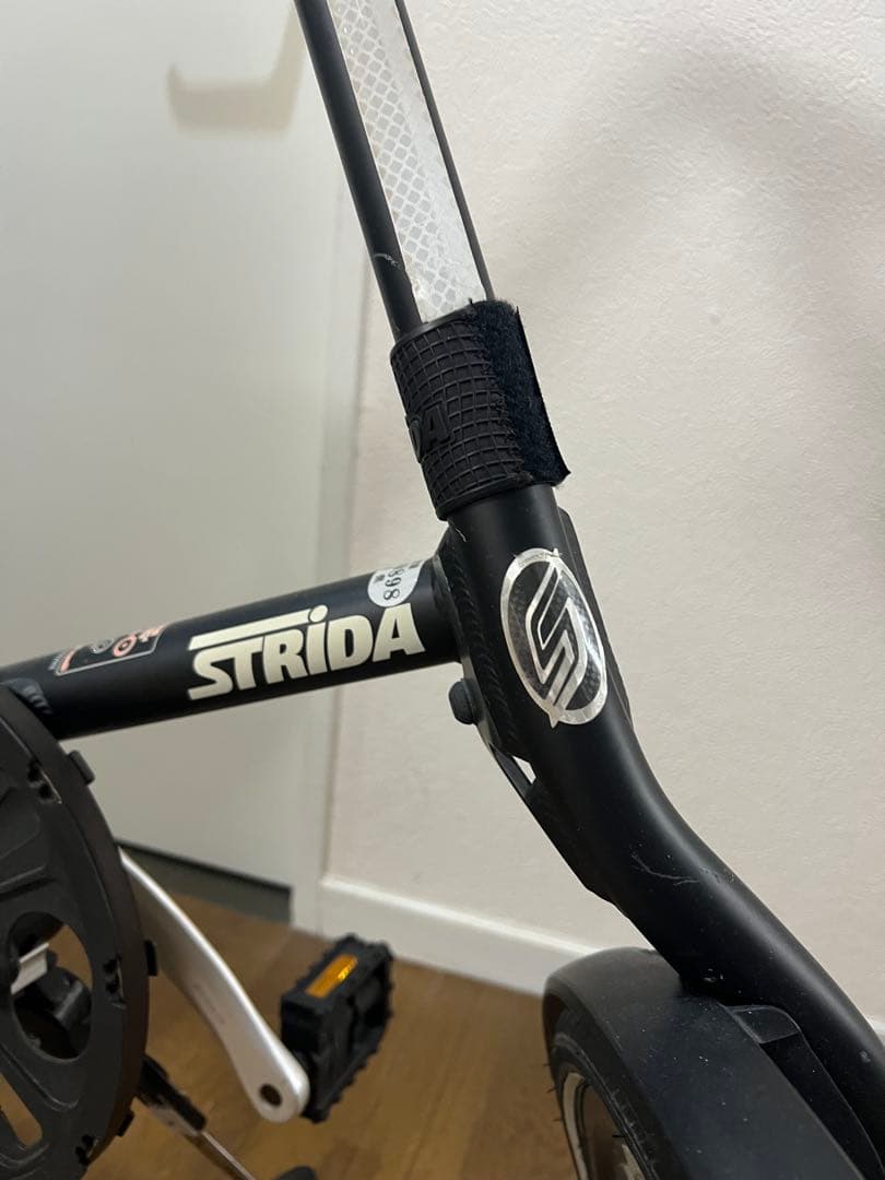 STRIDA SXQRマットブラック+BROOKSサドル Flyers+グリップ