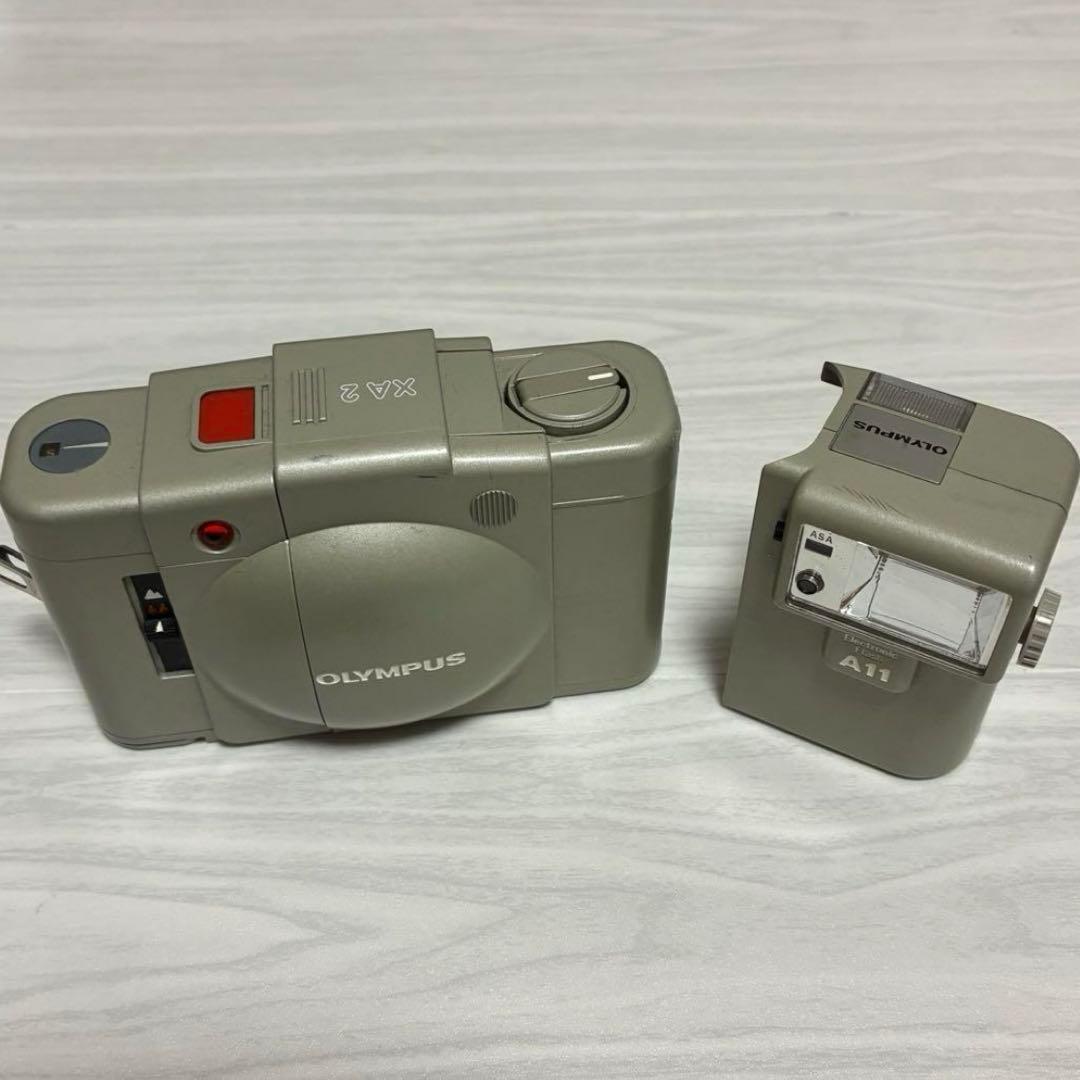 Lucy OLYMPUS XA2 グレー 希少カラー +Flash A11