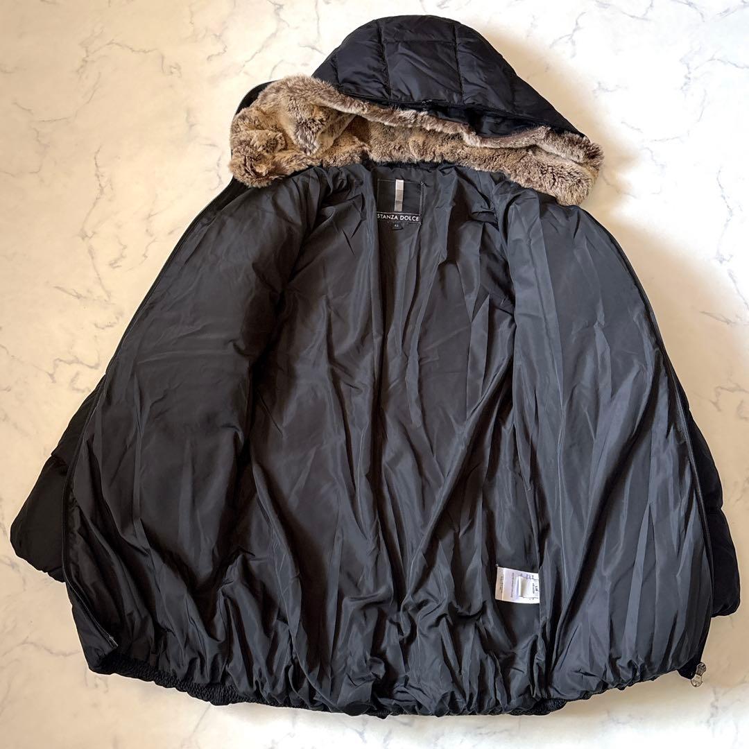 極美品！大きいサイズ【STANZA DOLCE】洗える　フード付きダウンコート