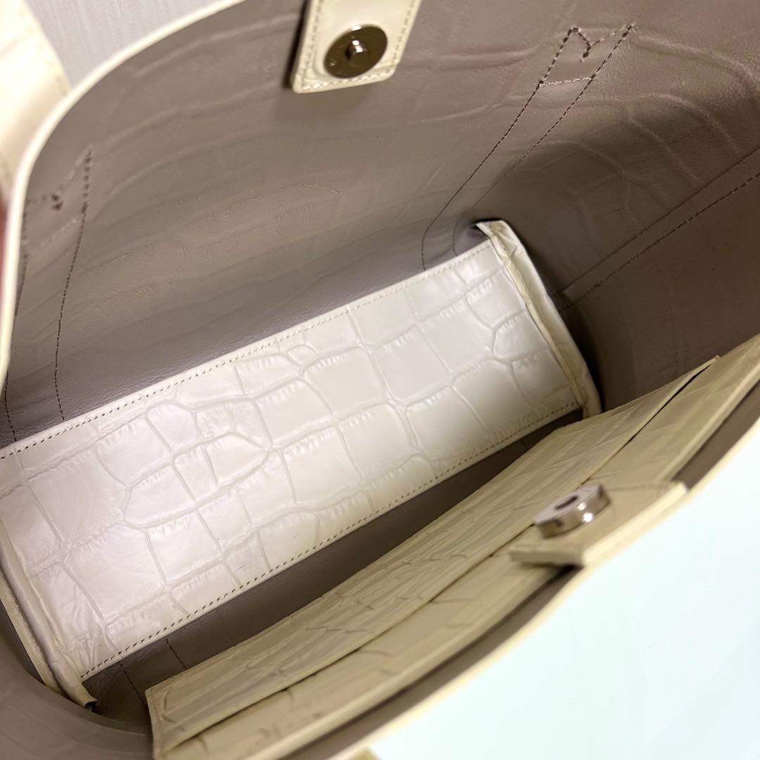 『未使用級』PELLE MORBIDA ペッレモルビダ　クロコ型押し　トート