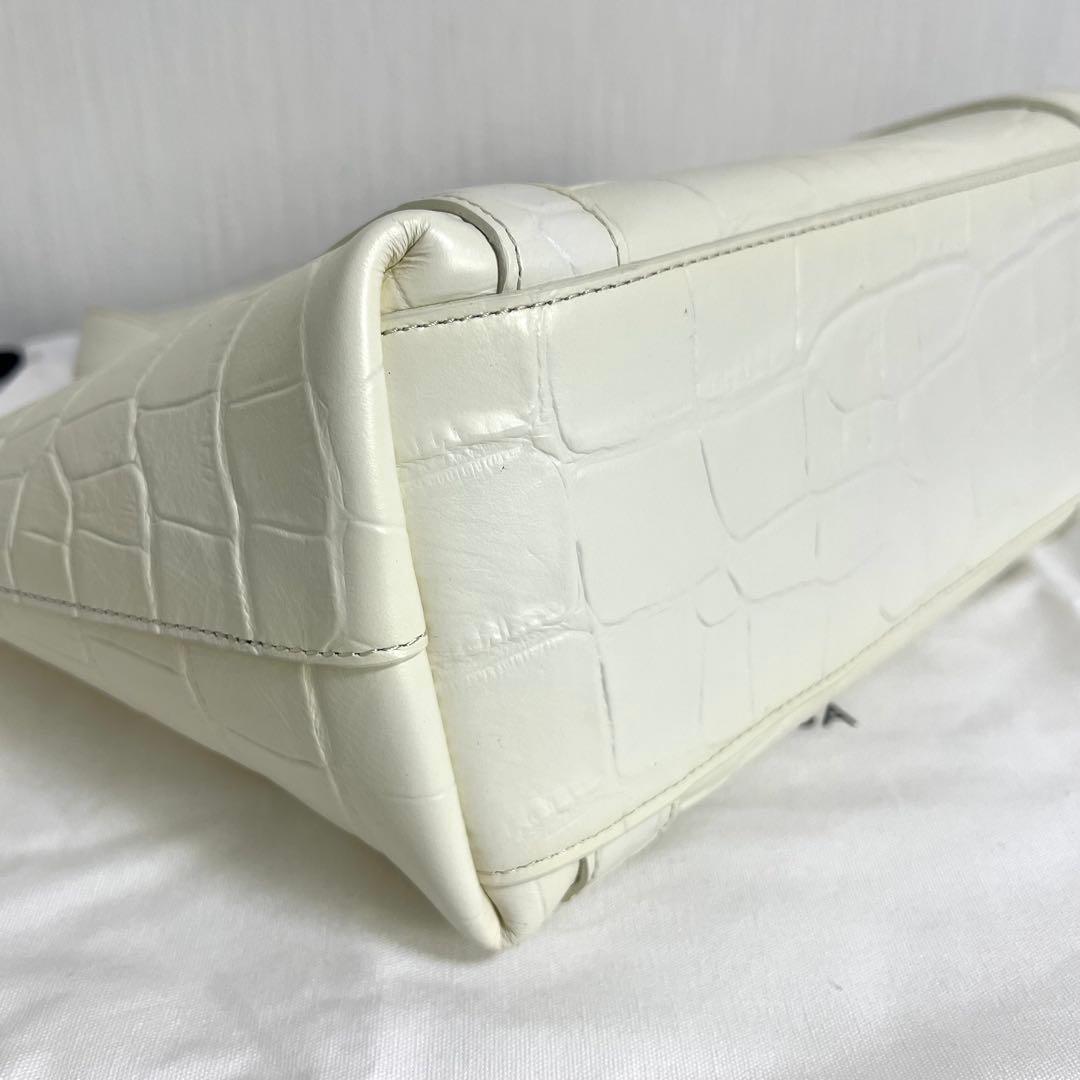 『未使用級』PELLE MORBIDA ペッレモルビダ　クロコ型押し　トート