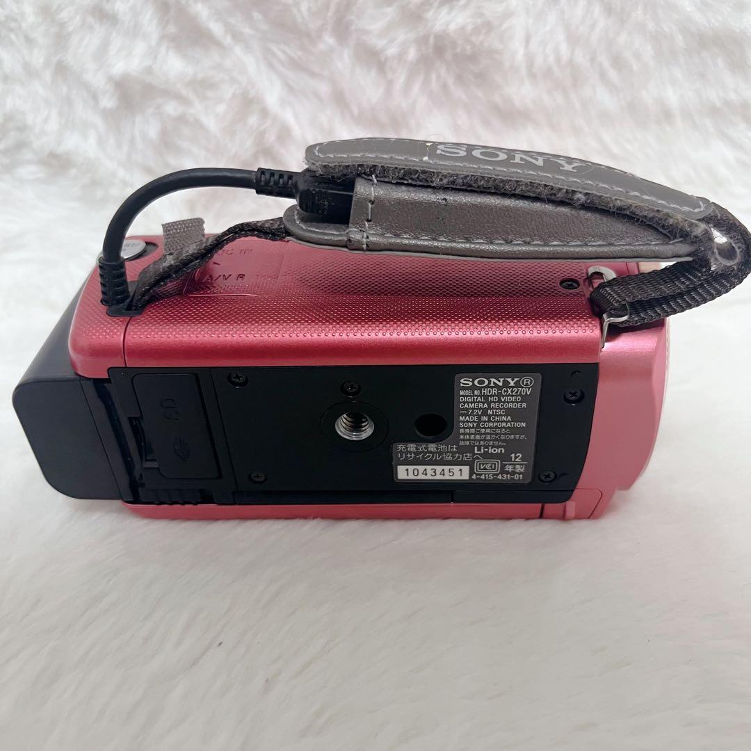 【極美品】 SONY HDR-CX270V ビデオカメラ ピンク デジタルカメラ