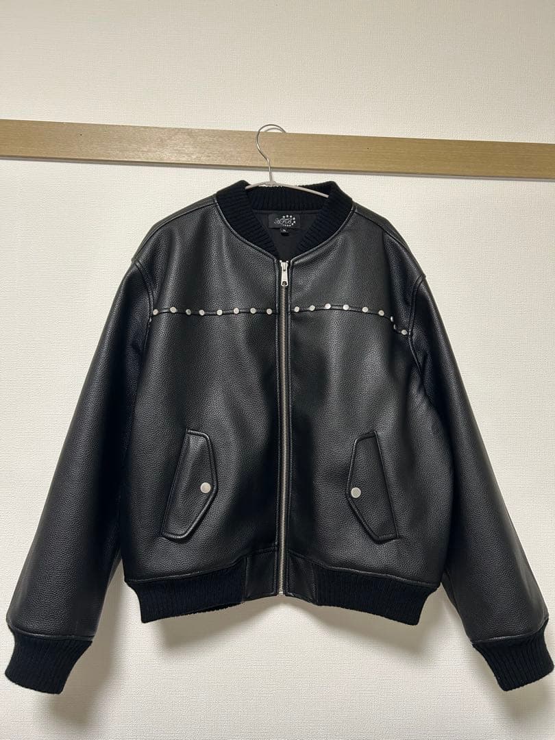 ジャケット・アウター afb STUDDED BOMBER JACKET M