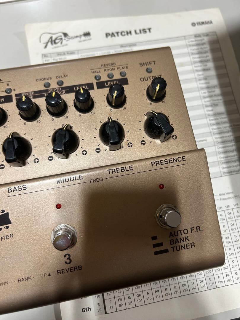 Yamaha AG Stomp アコースティックギター用エフェクター　箱あり