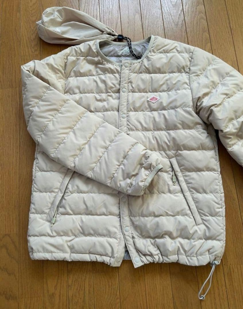 DANTON /ダントン　クルーネック インナーダウン ジャケット