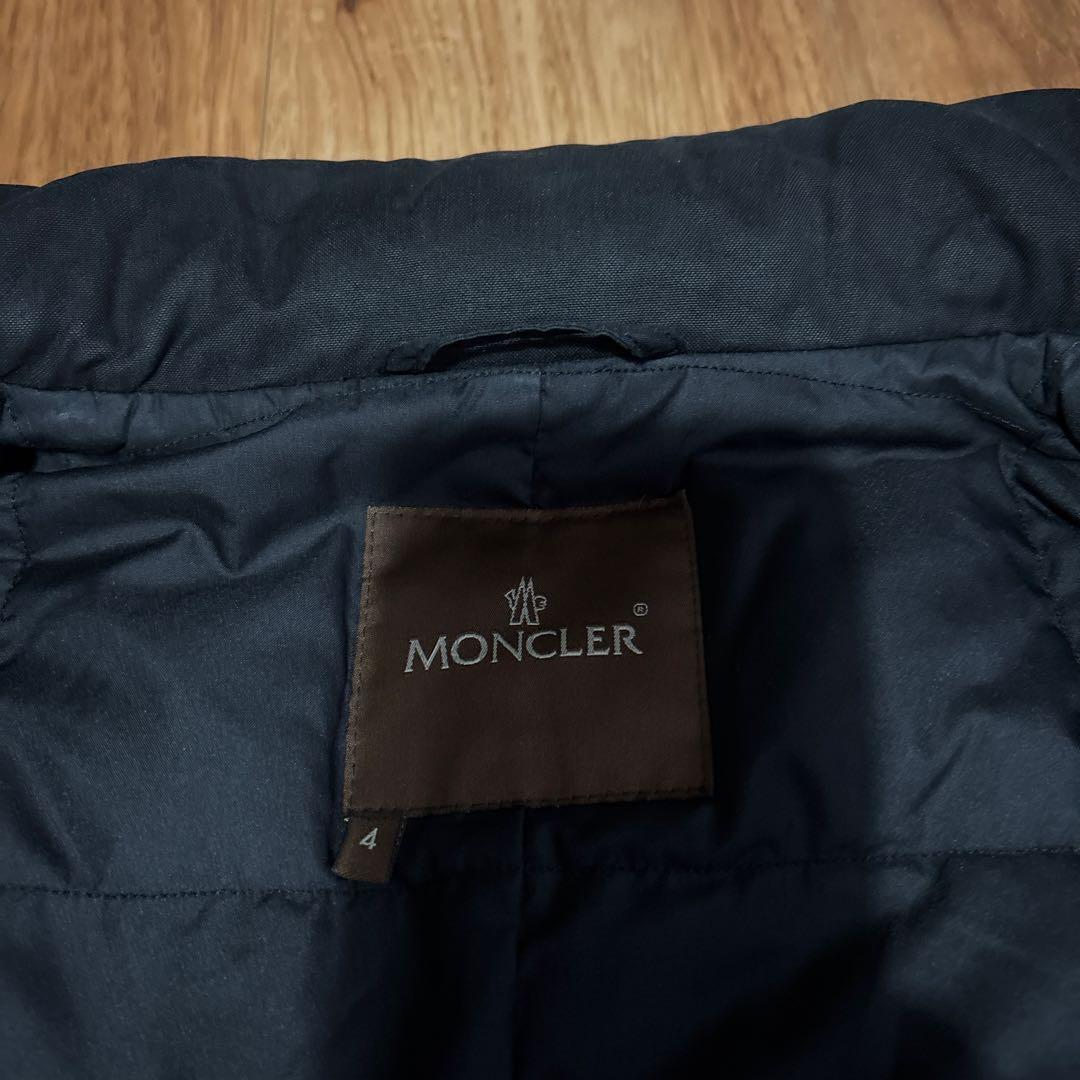 最終値下　MONCLER ステンカラー　ダウンコート　L ブラック 茶タグ