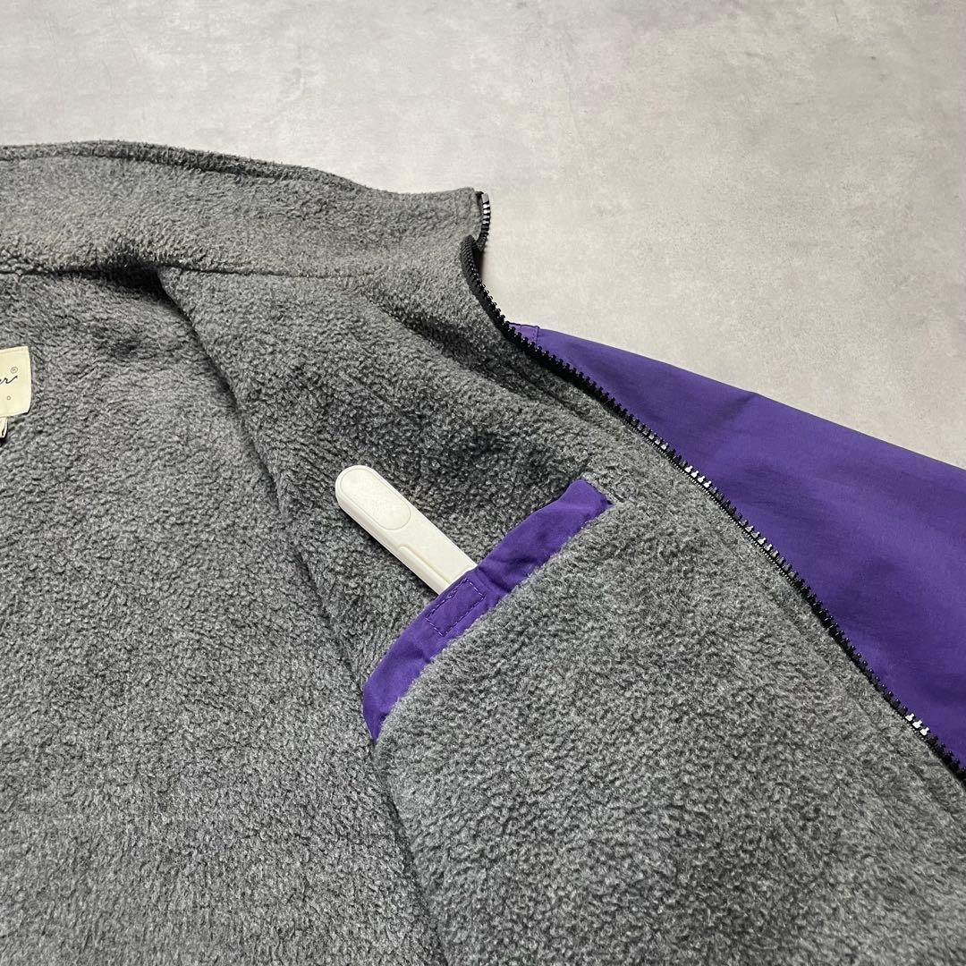 90s Eddie Bauer warm-up jacket purple 短丈