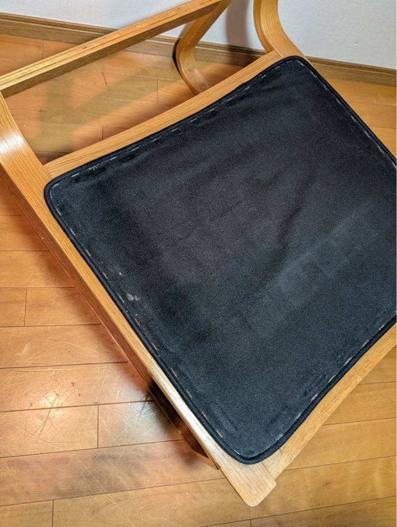 ■送料込■無印良品 リビングでもダイニングでもつかえるソファチェア オーク 椅子