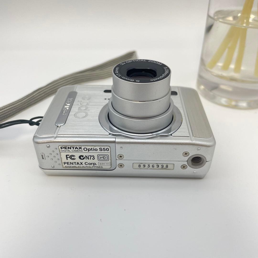 動作確認済✨PENTAX Optio s50✨スマホ転送OK 単三電池 可愛い♪
