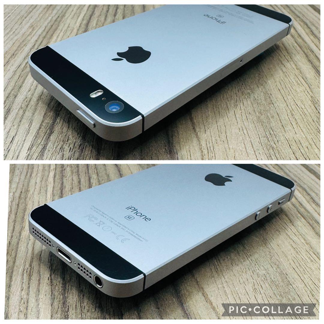 【美品】iPhoneSE スペースグレイ 32GB SIMフリー 新品大容量電池