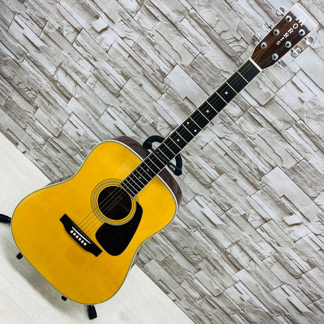 希少 美品 Morris モーリス 縦ロゴ アコースティックギター MD-512