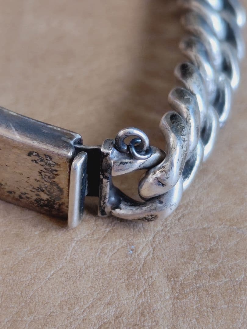 silver925製IDブレスレット◎mexico◎メキシカンジュエリー◎