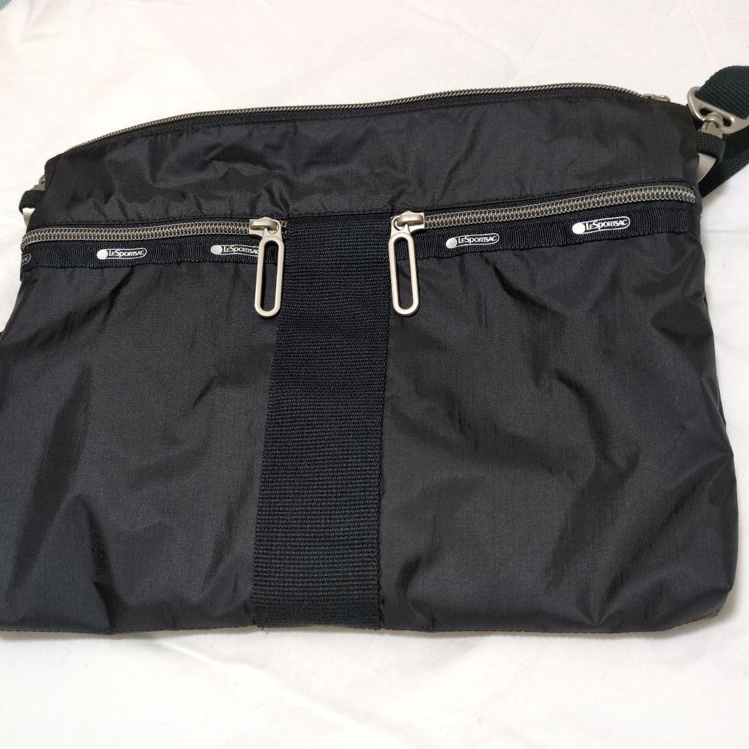 レスポートサックナイロン ブラック ショルダーバッグ 中型斜めがけ男女兼用新品