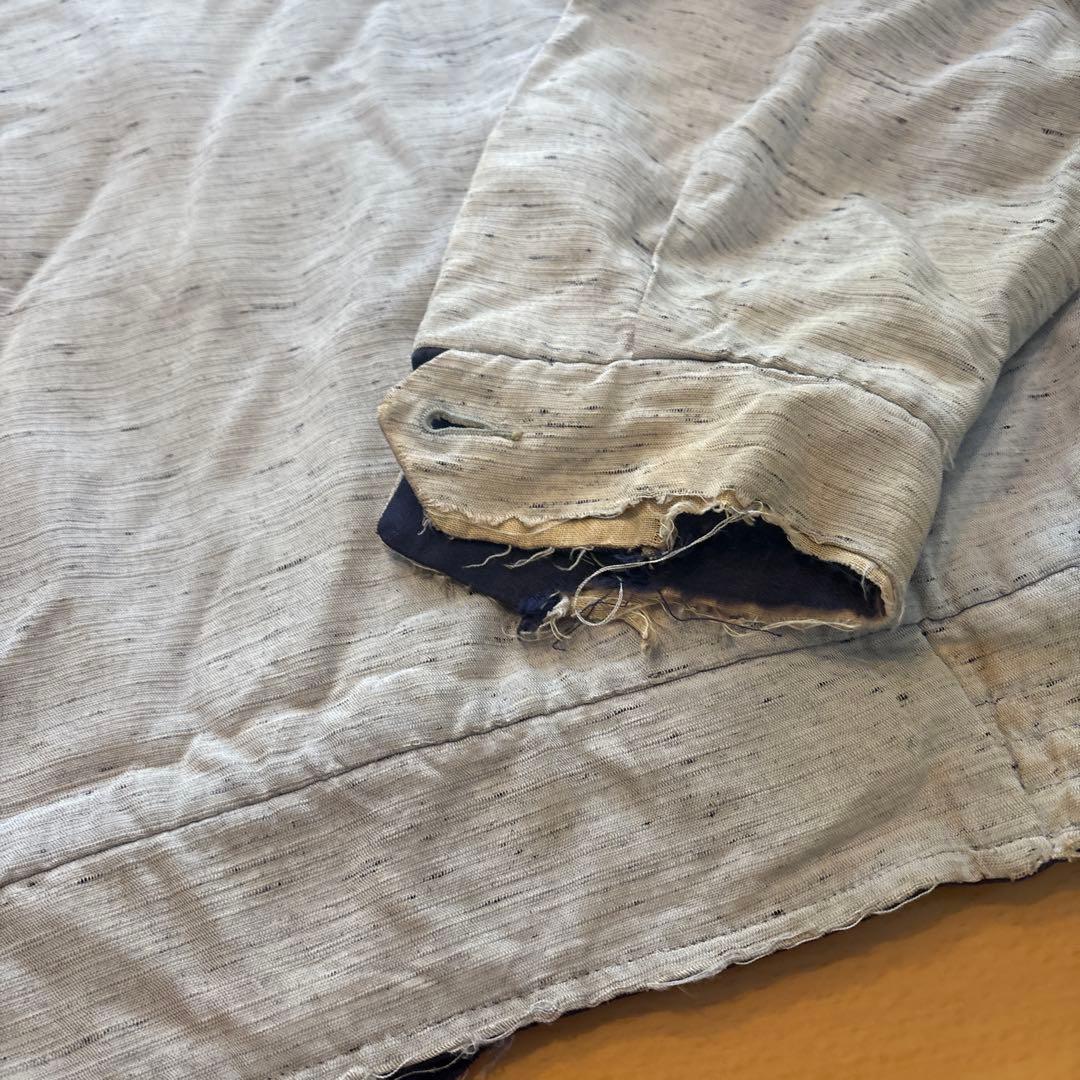 ギャバジャン　カスリ　50s リバーシブル　ジャンク　ヴィンテージ