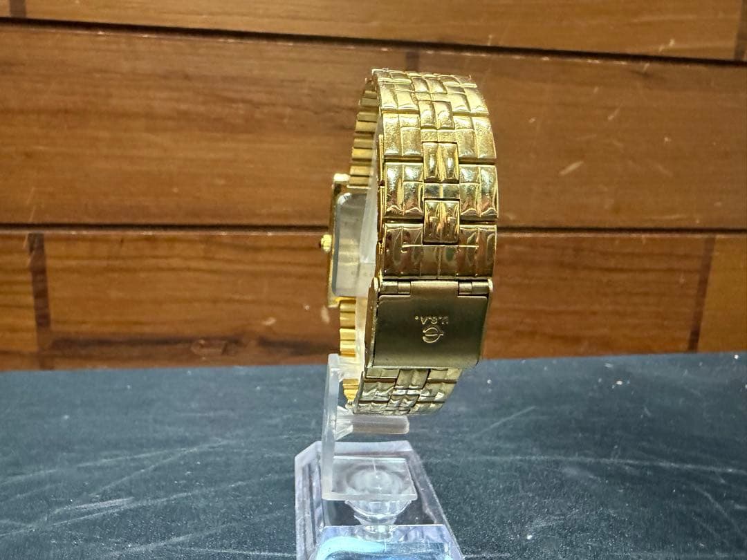 インゴッド純金腕時計　エルジン製　スクエア 24K ウォッチ