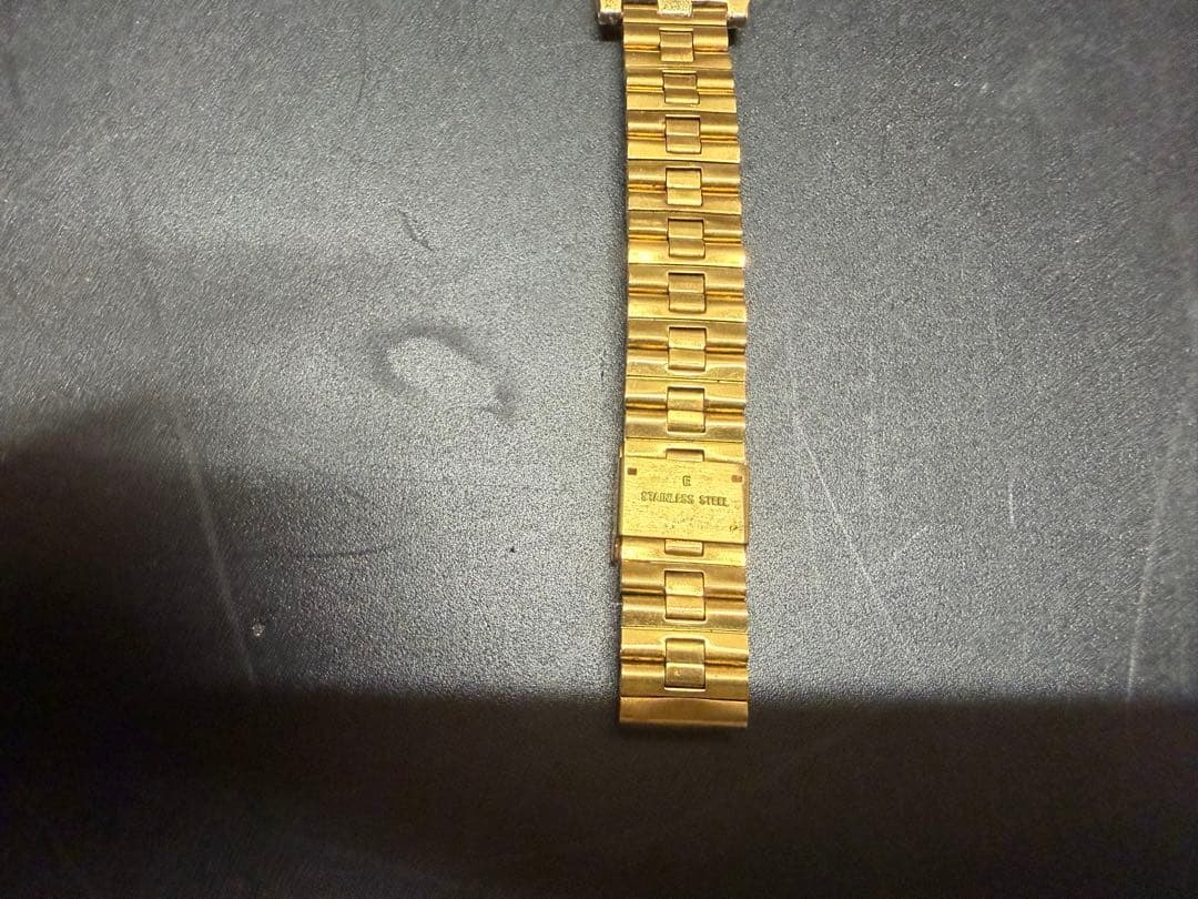 インゴッド純金腕時計　エルジン製　スクエア 24K ウォッチ