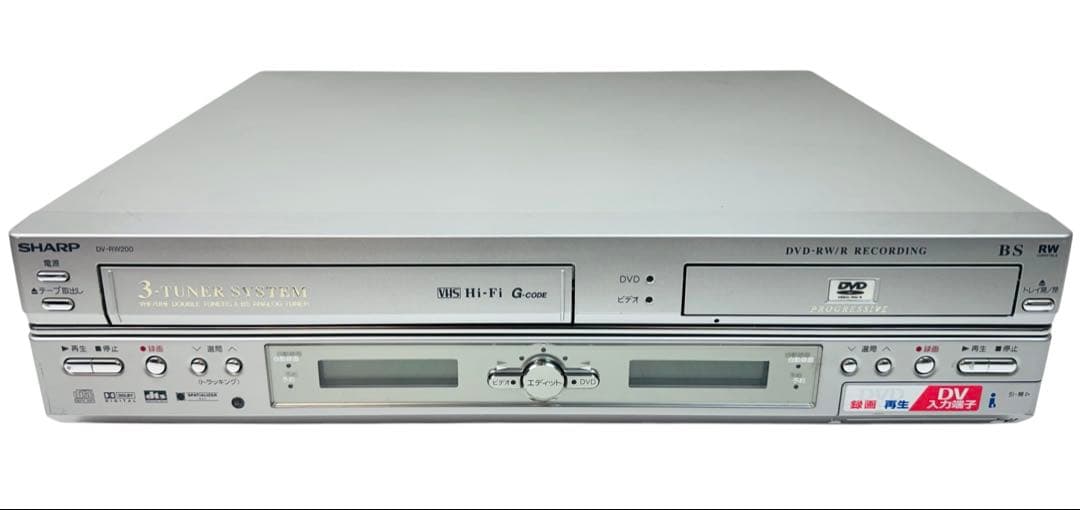 SHARP ハイファイ VHS ビデオ一体型 DVDレコーダー DV-RW200