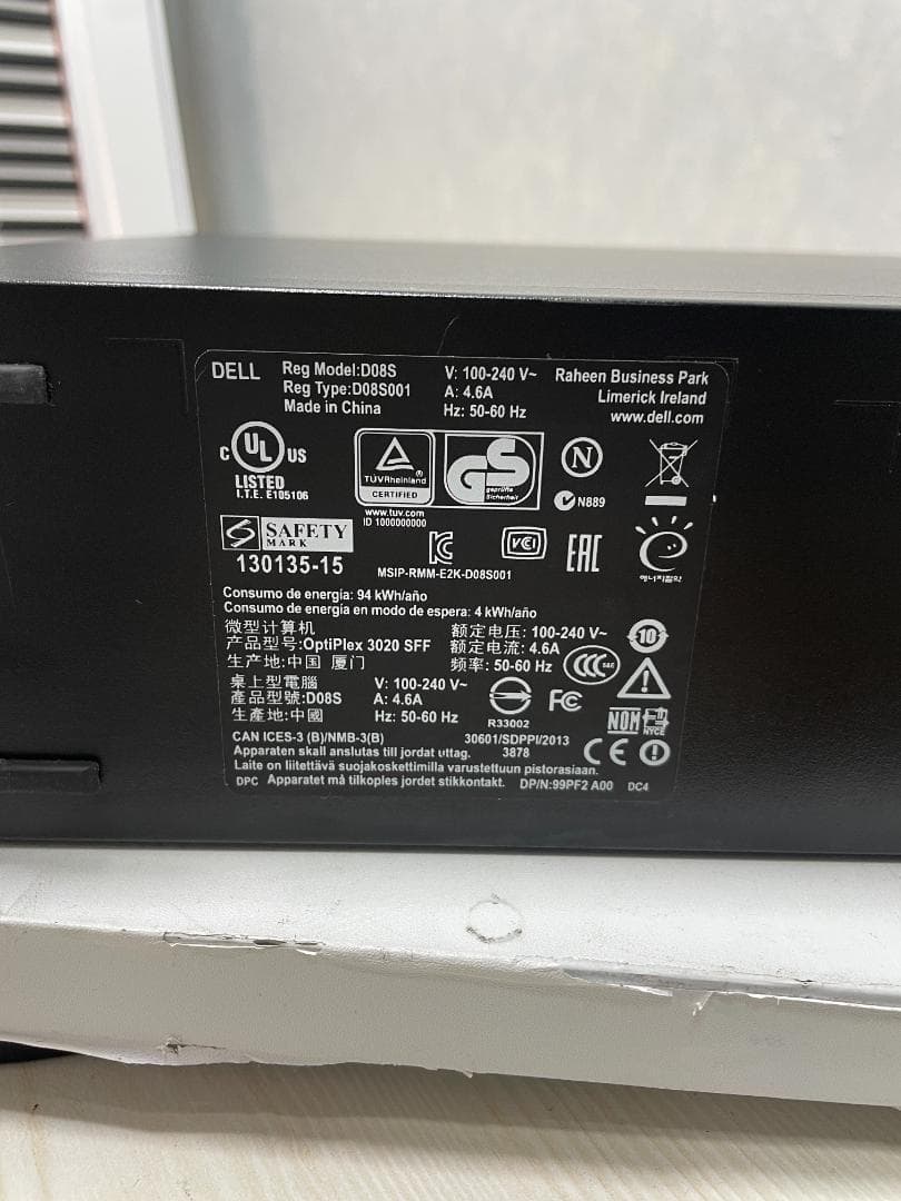 Y☆644 DELL デスクトップパソコン OptiPlex3020 SFF