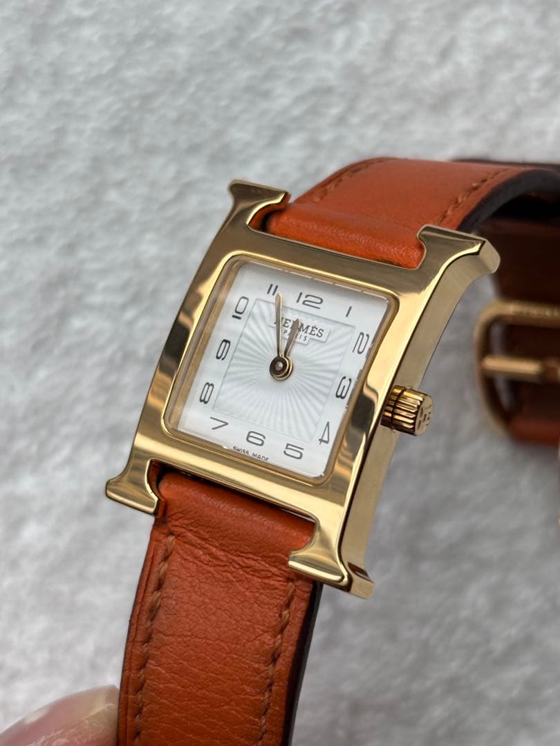 HERMES エルメス HH1.201 Hウォッチ 新型文字盤 新品仕上げ済み