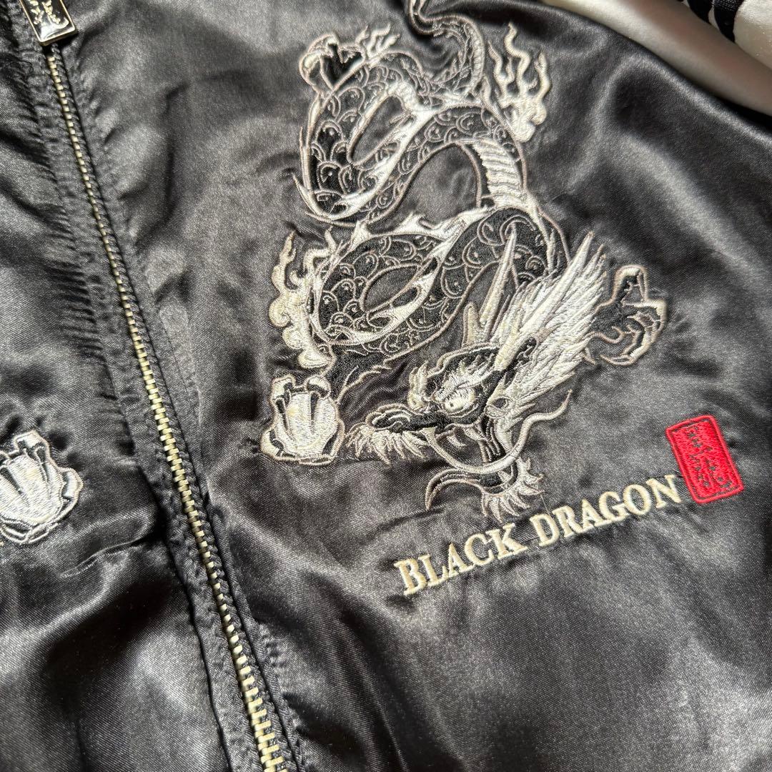 DOGTOWN　ドッグタウン　スカジャン　黒龍　BLACK DRAGON　刺繍
