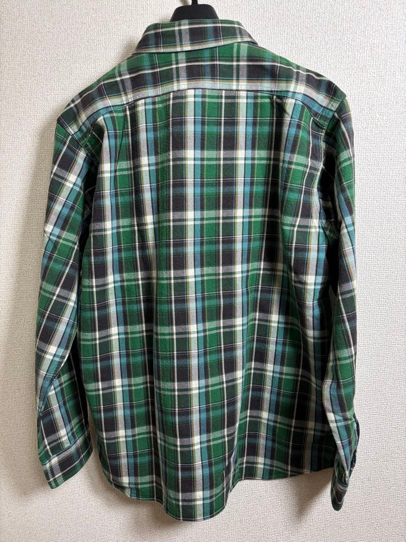 Pherrow’s フェローズ ヘビーネルシャツ XXL グリーン